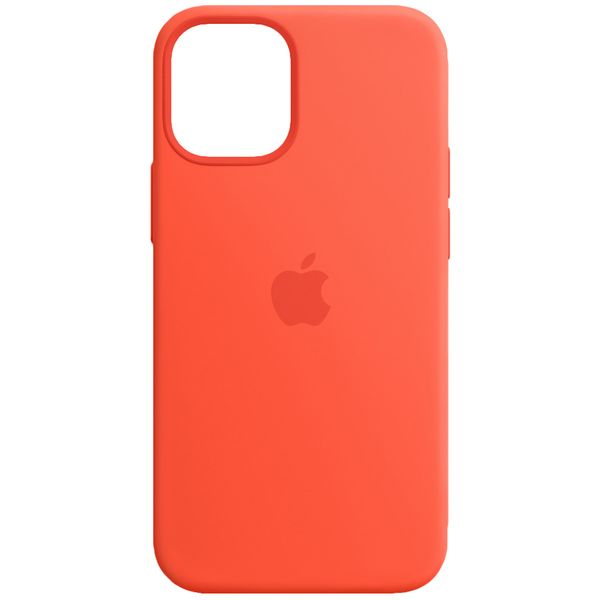Apple Cover Posteriore in Silicone con MagSafe Apple iPhone 12 Mini - Electric Orange