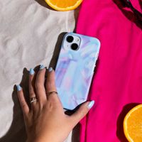 Selencia Cover posteriore Vivid con MagSafe Apple iPhone 15 - Holographic Blue Dream