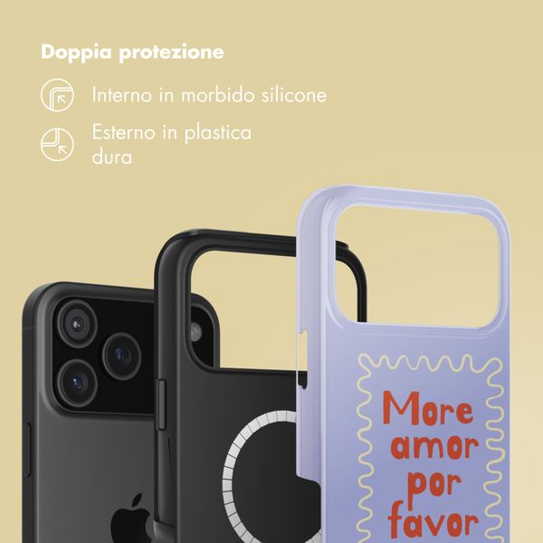 Selencia Cover posteriore Vivid con MagSafe Apple iPhone 17 Pro Max - More Amor