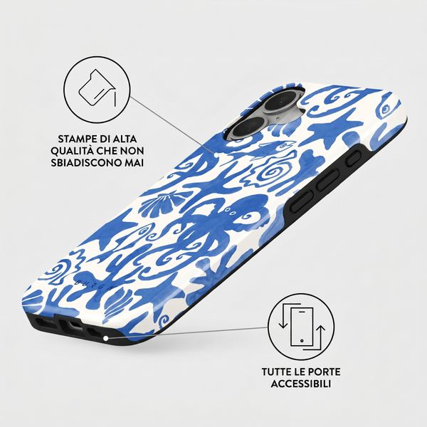 Burga Cover Posteriore Resistente con MagSafe Apple iPhone 16 - Nera