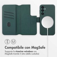 Accezz Cover in pelle 2 in 1 con MagSafe Samsung Galaxy S24 Plus - Cedar Green