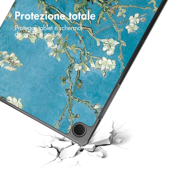 imoshion Cover Trifold Design Samsung Galaxy Tab A11 Plus - Green Plant