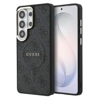 Guess Cover Posteriore 4G Leather con MagSafe Samsung Galaxy S26 Ultra - Gold Edge - Black