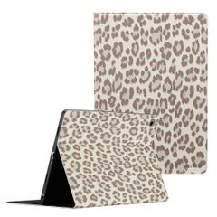 Selencia Libreria Sabi con stampa leopardata Samsung Galaxy Tab A9 Plus - Soft Ivory