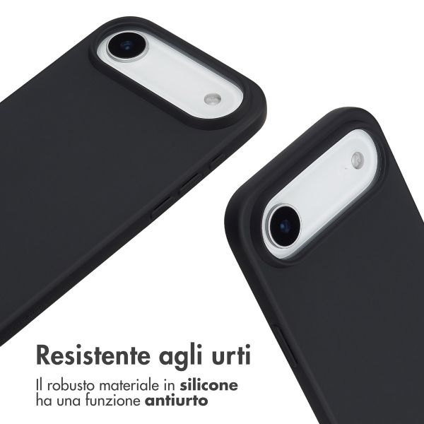 imoshion Cover in Silicone con Cordino Apple iPhone Air - Nero