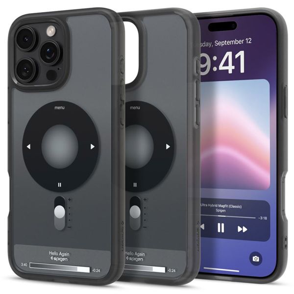 Spigen Cover Posteriore Ultra Ibrida con MagSafe Apple iPhone 16 Pro - Black