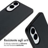 imoshion Cover in Silicone con Cordino Samsung Galaxy S25 Edge - Nero