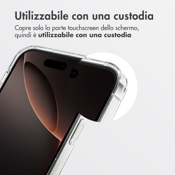 Accezz Vetro temperato privacy + Applicatore Apple iPhone 15 Pro Max