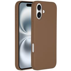 Accezz Cover in silicone liquido con MagSafe Apple iPhone 16 Plus - Marrone chiaro