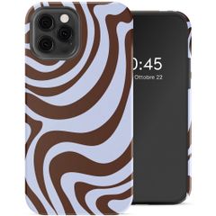 Selencia Cover Posteriore Vivid Apple iPhone 12 (Pro) - Dream Swirl Chocolate