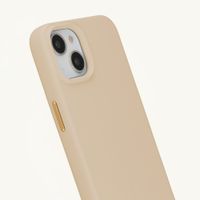 Selencia Rivièra MagSafe Backcover met afneembare haakjes Apple iPhone 14 / 13 - Milky Latte