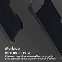 Accezz Cover in Pelle con MagSafe Apple iPhone Air - Onyx Black