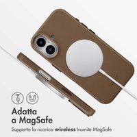 Accezz Cover in Pelle con MagSafe Apple iPhone 17 - Marrone caffè