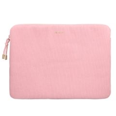 Selencia Cover per laptop in velluto a coste 15-16 pollici - Sleeve per laptop - Soft Blush