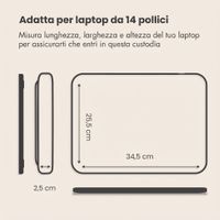 imoshion Custodia per laptop con tasca 14 pollici - Candy Pink
