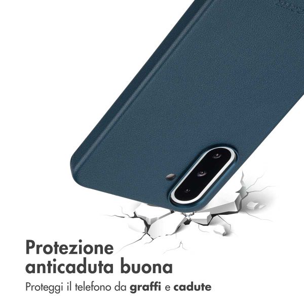 Accezz Cover in Pelle con MagSafe Samsung Galaxy A36 / A56 - Nightfall Blue