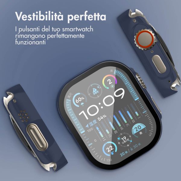 imoshion Cover rigida integrale Apple Watch Ultra / Ultra 2 / Ultra 3 - 49 mm - Blu scuro
