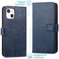 imoshion Cover a libro di Lusso Apple iPhone 13 Mini - Blu scuro
