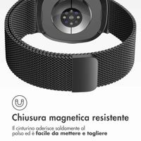 imoshion Cinturino milanese magnetico Samsung Galaxy Watch 8 (40/44mm) / Classic (46mm) - Nero