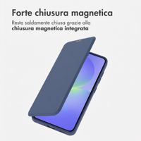 imoshion Bookcase trasparente con MagSafe Samsung Galaxy A37 (5G) - Blu