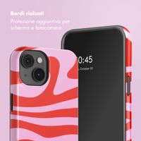 Selencia Cover posteriore Vivid con MagSafe Apple iPhone 14 - Dream Swirl Pink
