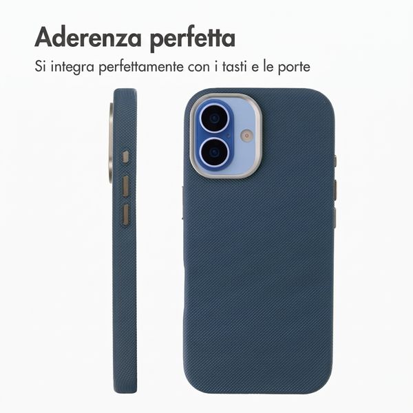 Accezz Cover Mesh con MagSafe Apple iPhone 16 - Blu scuro
