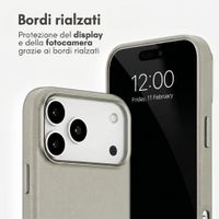 Accezz Cover in Pelle con MagSafe Apple iPhone 18 Pro / 17 Pro - Light Grey