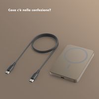 Selencia Vivid Powerbank 5.000 mAh - MagSafe e Qi - Desert Gold / Country Moo'd