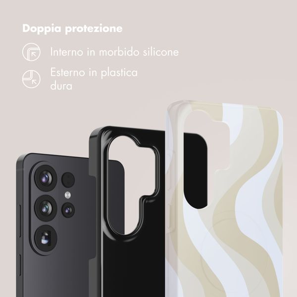 Selencia Cover Posteriore Vivid Samsung Galaxy S26 Ultra - Desert Waves Beige