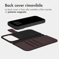 imoshion Cover a libro di lusso 2-in-1 rimovibile Apple iPhone 18 Pro / 17 Pro - Marrone