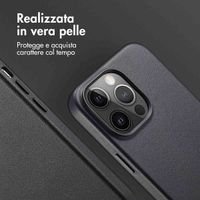 Accezz Cover in Pelle con MagSafe Apple iPhone 14 Pro Max - Onyx Black