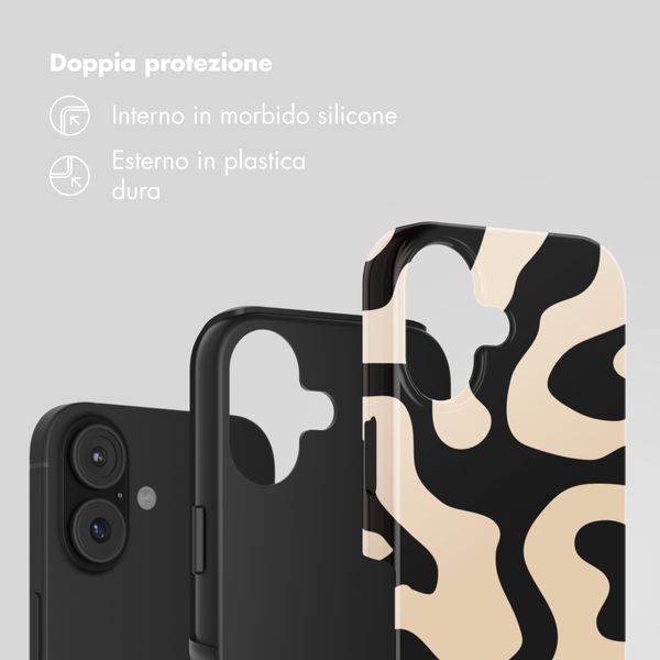 Selencia Cover Posteriore Vivid Apple iPhone 17 - Art Wave Black