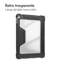 Accezz Libreria a tre ante robusta Apple iPad 11 (2025) 11 pollici A16 / iPad 10 (2022) 10.9 pollici - Nero