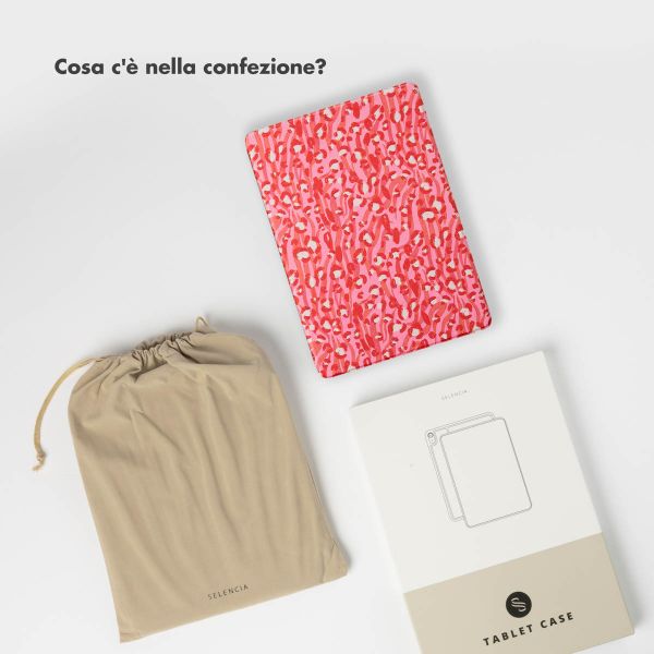 Selencia Cover per tablet Vivid Samsung Galaxy Tab A9 Plus - Wild Spots Lipstick