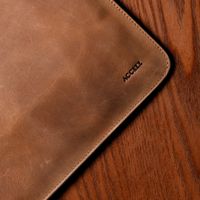 Accezz Cover in pelle per Apple MacBook 16 pollici - Laptopsleeve - Cognac