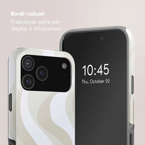 Selencia Cover posteriore Vivid con MagSafe Apple iPhone 18 Pro / 17 Pro - Desert Waves Beige