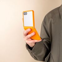 Accezz Cover Grid Samsung Galaxy Z Flip 8 - Arancio