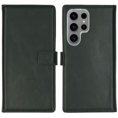 Selencia Cover a libro in vera pelle Samsung Galaxy S24 Ultra - Verde
