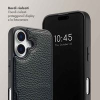 Selencia Cover per telefono Nova con cordino e portacarte Apple iPhone 16 - Nero