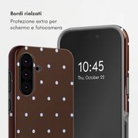 Selencia Cover Posteriore Vivid Samsung Galaxy A36 / A56 - Happy Dots Chocolate
