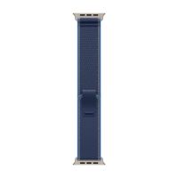 Apple Cinturino Trail Loop Apple Watch | 44/45/46/49 mm - Taglia M/L - Blue / Bright Blue Natural Titanium