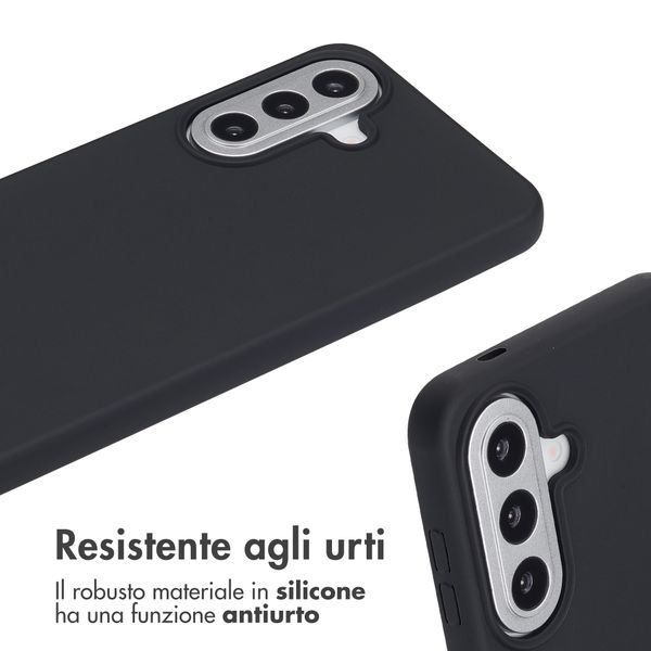 imoshion Cover in Silicone con Cordino Samsung Galaxy A57 (5G) - Nero
