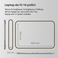 Accezz Cover laptop 13-14 pollici - Verde scuro