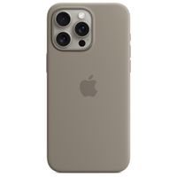 Apple Cover Posteriore in Silicone con MagSafe Apple iPhone 15 Pro Max - Clay