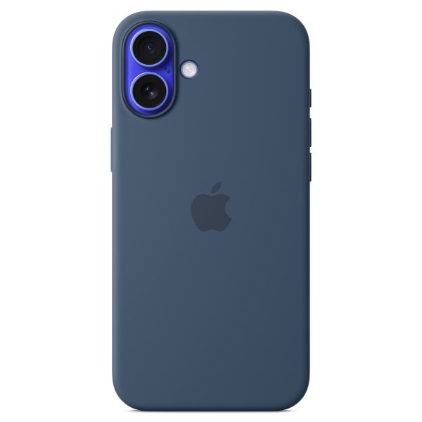 Apple Cover Posteriore in Silicone con MagSafe Apple iPhone 16 Plus - Denim