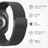 imoshion Cinturino milanese magnetico Samsung Galaxy Watch Ultra (2024/2025) - Nero