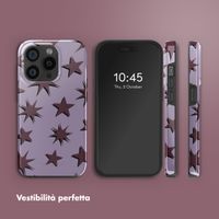 Selencia Cover posteriore Vivid con MagSafe Apple iPhone 15 Pro - Stars Plum Lilac