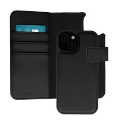 imoshion Cover a libro di lusso 2-in-1 rimovibile Apple iPhone 15 - Nero