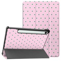 imoshion Cover Trifold Design Samsung Galaxy Tab S9 11.0 pollici / S10 Lite / S10 FE / S9 FE 10.9 pollici - Happy Dots