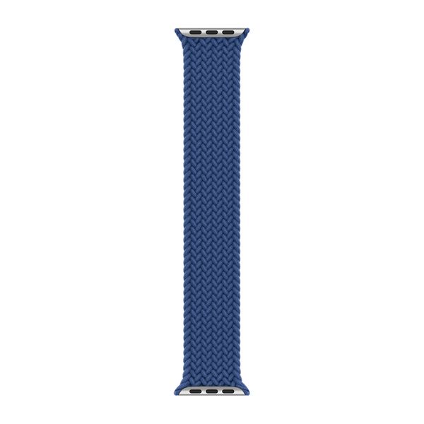 Apple Cinturino Solo intrecciato Apple Watch | 38/40/41/42 mm - Taglia 5 - Atlantic Blue